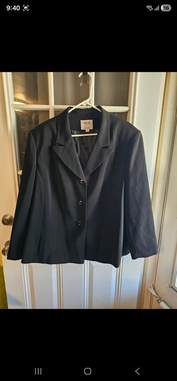 Collections for Le Suit Black 3 Button Blazer Jacket Women’s Plus 22W